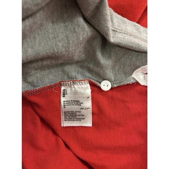 Club Room Mens Hoodie New Red Camouflage Red Pullover-Large - Picture 6 of 6